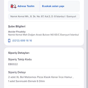 Geç Teslimat Ve İletişimsizlik Nedeniyle Domino's'tan Geri Dönüş Bekliyorum