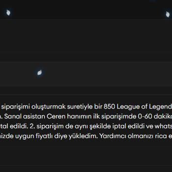 Epinfy E-pin Siparişim Defalarca İptal Edildi, Destek Alamadım