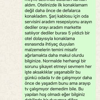 Beş Yıldızlı Otelde Basit Bir İhtiyacın Karşılanmaması Şaşırtıcı
