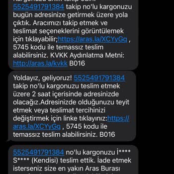 Yanlış Kargo Bilgileri Yüzünden Mağduriyetim Sürüyor