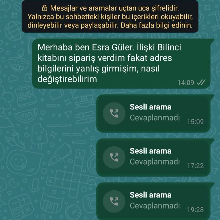 Adres Değişikliği Ve İptal Taleplerime Yanıt Alamıyorum