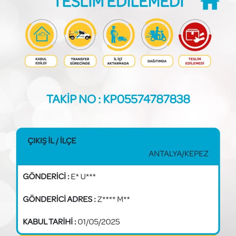 PTT Kargo Teslimatında Mağduriyet Ve Bilgilendirme Eksikliği