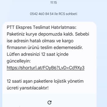 Kargo Mesajı Sonrası Kart Bilgilerimle İzinsiz İşlem Girişimi Yaşadım