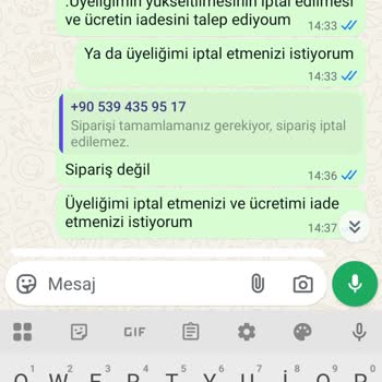 Para İadesi Yapılmayan Üyelik Ve Ekstra Ücret Talebi