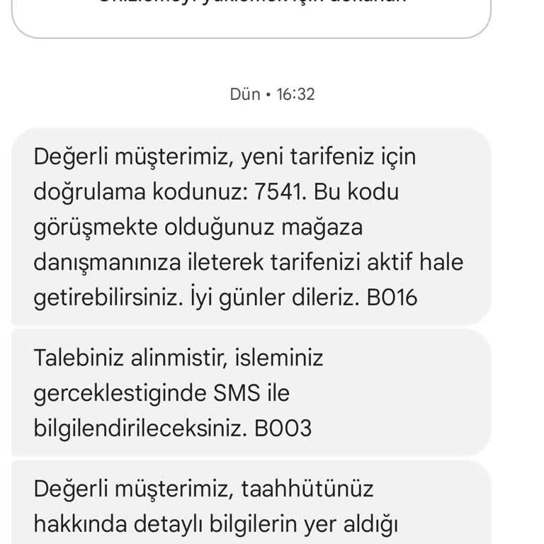 Onayım Olmadan Yanlış Tarifeye Geçirildim!
