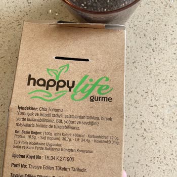 Happy Life Organik Chia Tohumundan Çıkan Yabancı Madde Güvenimi Sarstı