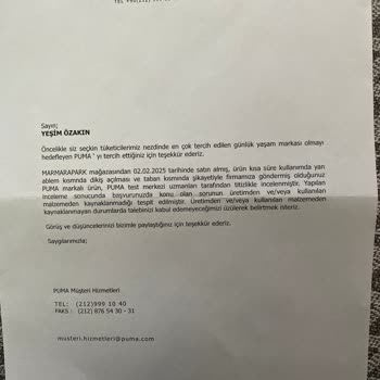 Puma Ayakkabıda Dikiş Problemi Ve Boyner'in Olumsuz İnceleme Sonucu