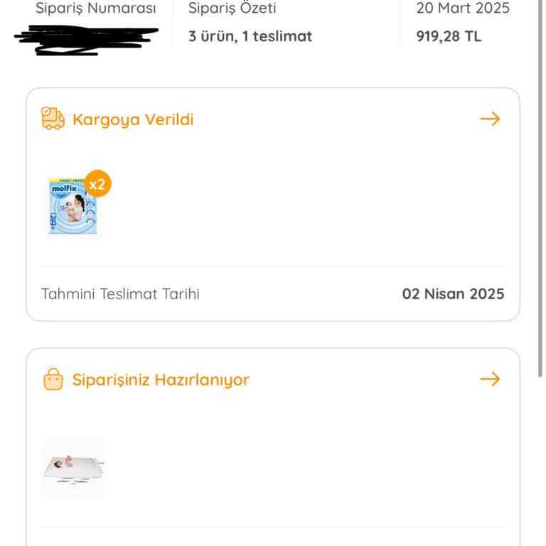 Ebebek Siparişim Uzun Süredir Teslim Edilmedi ve Bilgi Alamıyorum