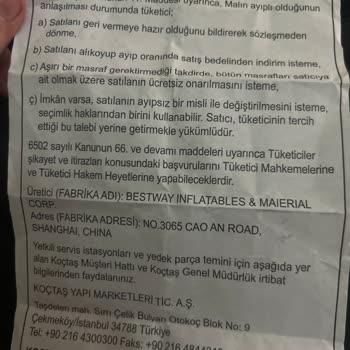 Koçtaş Çadır Değişiminde Müşteri Memnuniyetsizliği Ve İletişim Sorunları