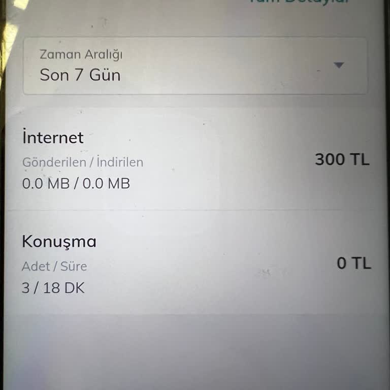 Çocuğumun Saat Hattındaki 300 TL İnternet Ücretiyle Aniden Yok Oldu