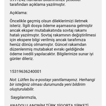 Anadolu Sigorta'dan Pert Araç Ödemesinde Süreç Belirsizliği Ve Mağduriyet