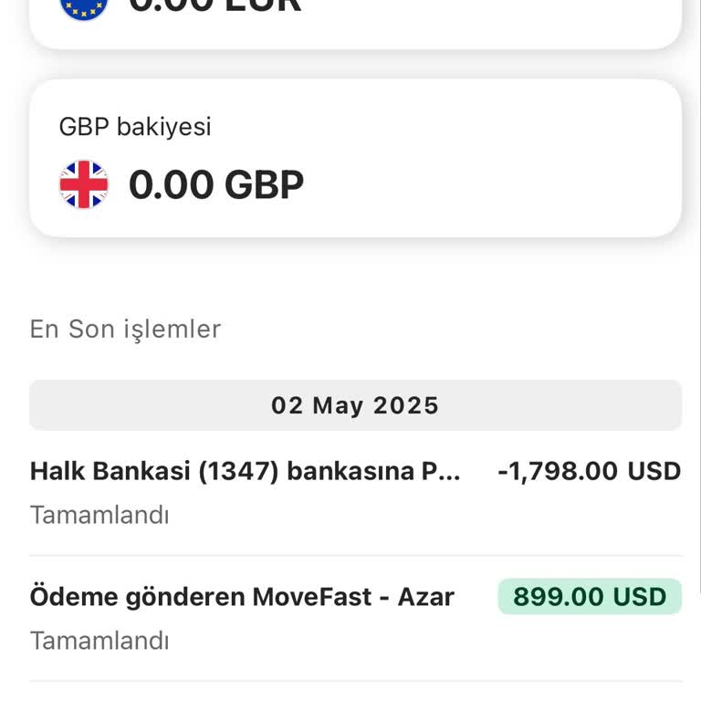 Payoneer'den Halkbank Hesabıma Para Transferi Gerçekleşmedi