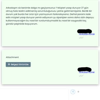 27 Gündür Teslim Edilmeyen Sipariş Ve Yetersiz Müşteri Desteği