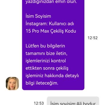 Çekiliş Kazanma Bildirimi Sonrası Kişisel Bilgi Ve Ücret Talebi