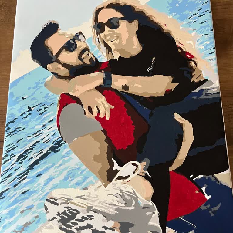 Doğum Günü Hediyesi Tablom Eksik Boya Yüzünden Yarım Kaldı