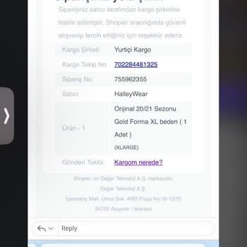Siparişimde Yanlış Forma Gönderildi Mesajlarıma Dönüş Yapılmıyor
