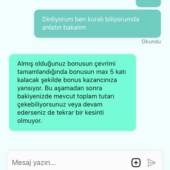 Bonus Vaadiyle Paramı Sildiler