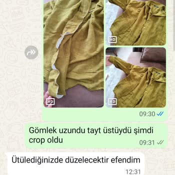 800 TL'lik Gömlek İlk Yıkamada Küçüldü Ve Parçalandı, İade Yapılmadı