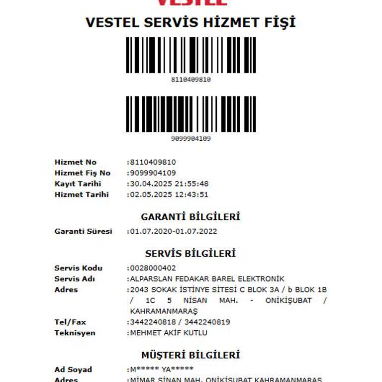 Servis Parça Ücretinin Piyasanın Üzerinde Olmasına Anlam Veremiyorum