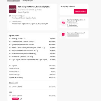 Sipariş İptali Sonrası Bilgilendirme Ve Müşteri Hizmetlerine Ulaşamama Sorunu