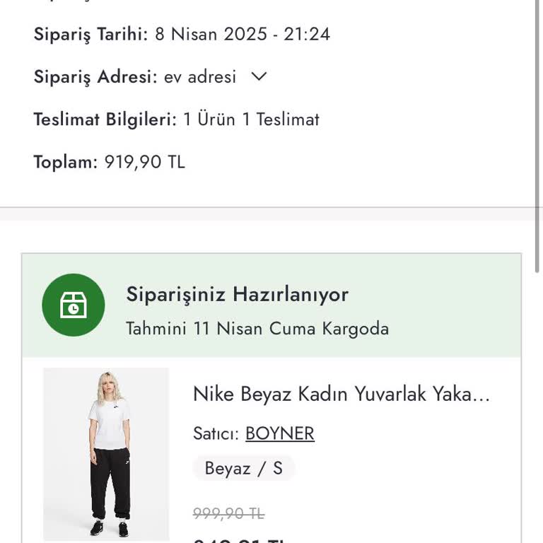 Boyner'den Sipariş Verdim, Ne Ürün Var Ne Para İadesi!