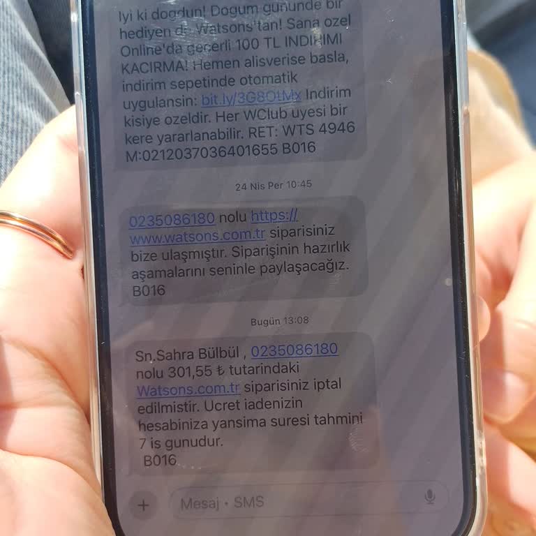 Doğum Günü İndirimiyle Aldığım Ürünler Haber Verilmeden İptal Edildi