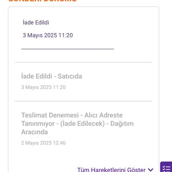 Kargo Bildirimi Yapılmadan Ürünüm İade Edildi Mağdur Oldum