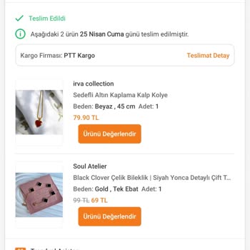 Trendyol'dan Alınan Takılar Hemen Karardı Ve Kırıldı