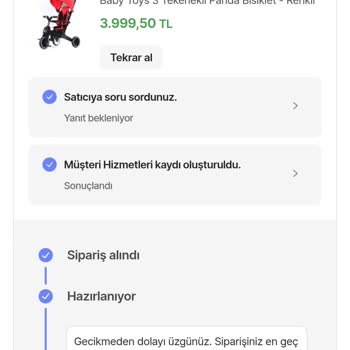 Siparişim İptal Edildi, Ürünüm Gönderilmiyor