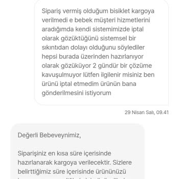 Siparişim İptal Edildi, Ürünüm Gönderilmiyor