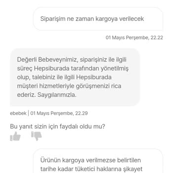 Siparişim İptal Edildi, Ürünüm Gönderilmiyor