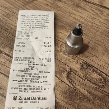 Aldığım Lokma Anahtar Vida Sökme İşleminde Kırıldı