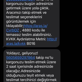 Aras Kargo Teslimat Tarihi Ve İade Sorunu Yaşıyorum