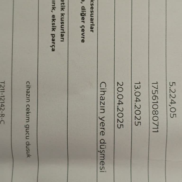 Süpürge Tamirinde Yanlış Hasar Bildirimi Ve Yetersiz Onarım