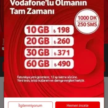 Mevcut Müşteriye Yüksek Fiyat, Yeni Müşteriye Uygun Teklif: Vodafone'dan Adil Fiyatlandırma Bekliyorum
