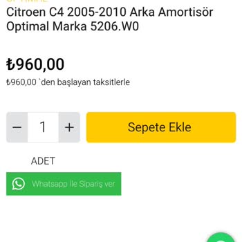 Stokta Olmayan Ürün İçin Fiyat Artışıyla Karşılaştım