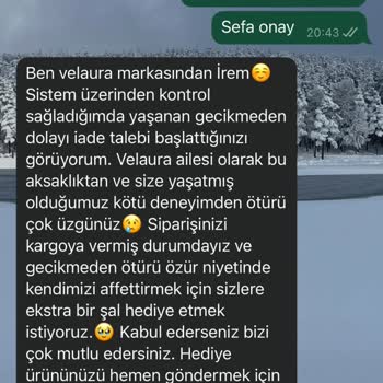 Sipariş Sonrası Ürün Ve İade Sorunu Yaşıyorum
