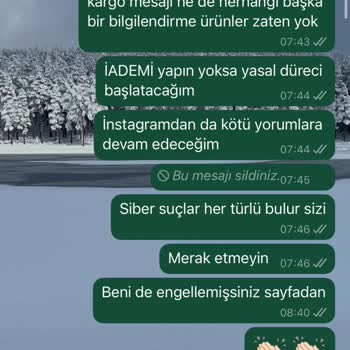 Sipariş Sonrası Ürün Ve İade Sorunu Yaşıyorum