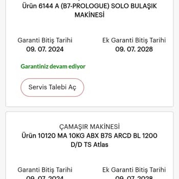 Arçelik Aynı Gün Alınan Buzdolabımın Garanti Süresi Hatalı Hesaplandı