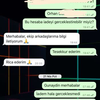 İade Sürecinde İlgisizlik Ve Sürekli Oyalama