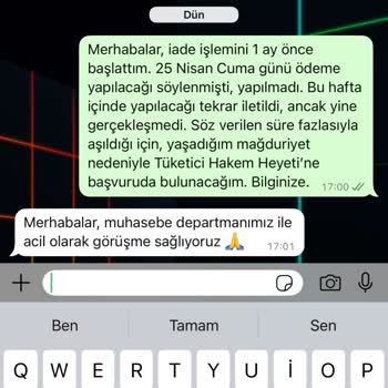 İade Sürecinde İlgisizlik Ve Sürekli Oyalama