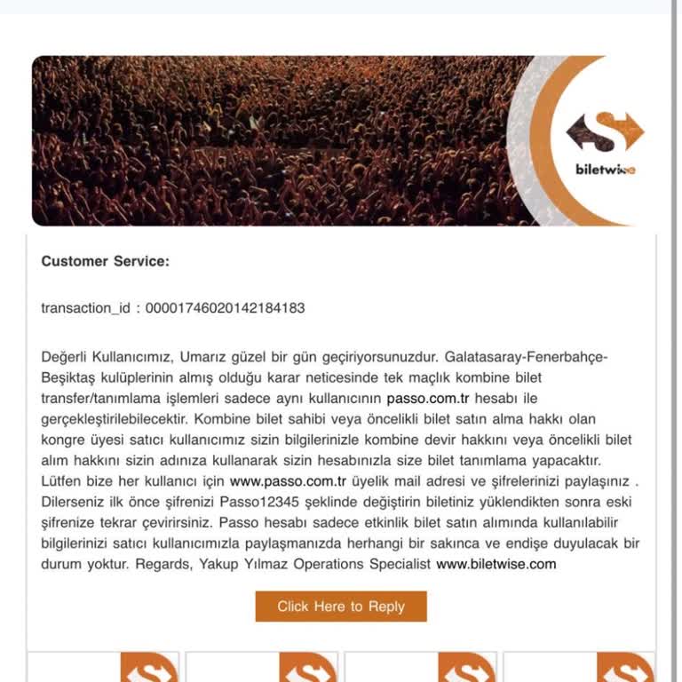 Biletwise Bilet Satın Alma Sonrası Yaşanan Güven Sorunu