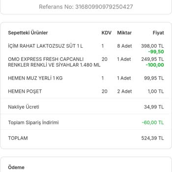 Migros Sipariş Ettiğim Muzlar Olgunlaşmadı Ve Kullanılmaz Halde Geldi