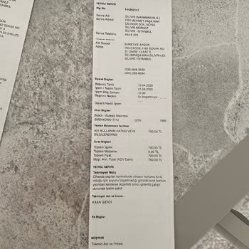 Bosch Bulaşık Makinesi Servisinden Memnun Kalmadım, Haksız Servis Ücreti Talebi