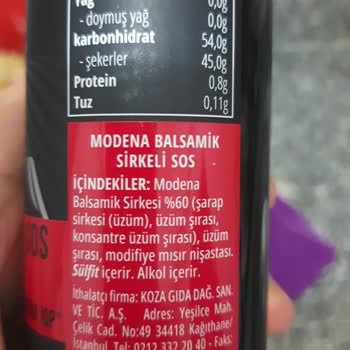 Blaze Balzamik Sirkede Alkol Bilgisi Belirsizliği Ve İlgisizlik