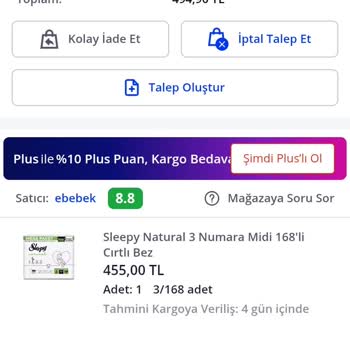 Bebek Bezi Siparişim Günlerdir Gönderilmiyor Mağdur Oldum