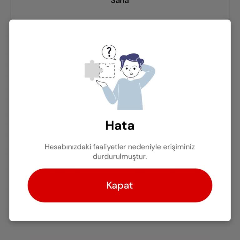 Bilet Alma Sürecinde Hesabım Askıya Alındı, Sorunlar Yaşıyorum