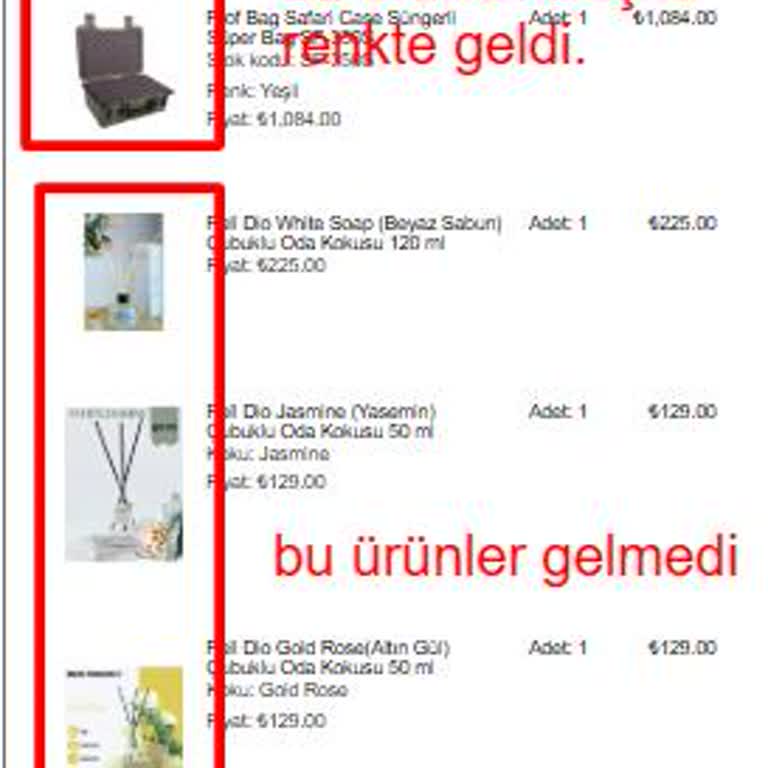 Sipariş Eksik Ve Yanlış Gönderildi, İletişim Kurulamıyor