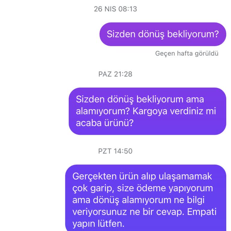 Sipariş Sonrası Ulaşılamayan Satıcı Ve Mağduriyet