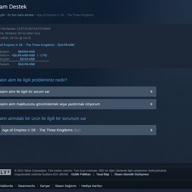 Steam İade Sürecinde Mağduriyet: Param Hala Yatmadı